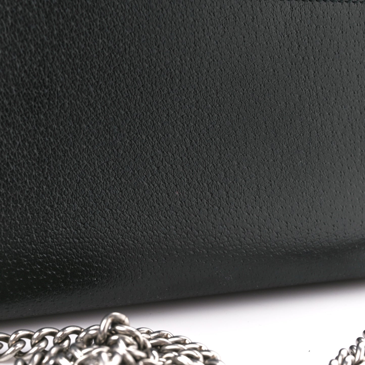 Calfskin Web Mini Dionysus Chain Wallet Black