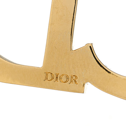 Christian Dior Crystal Pearl Clair D Lune Brooch Gold 4 of 5