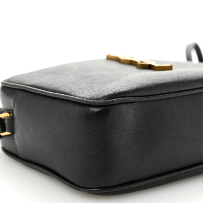 Saint Laurent Grained Lambskin Monogram Lou Camera Bag Black 9 of 12