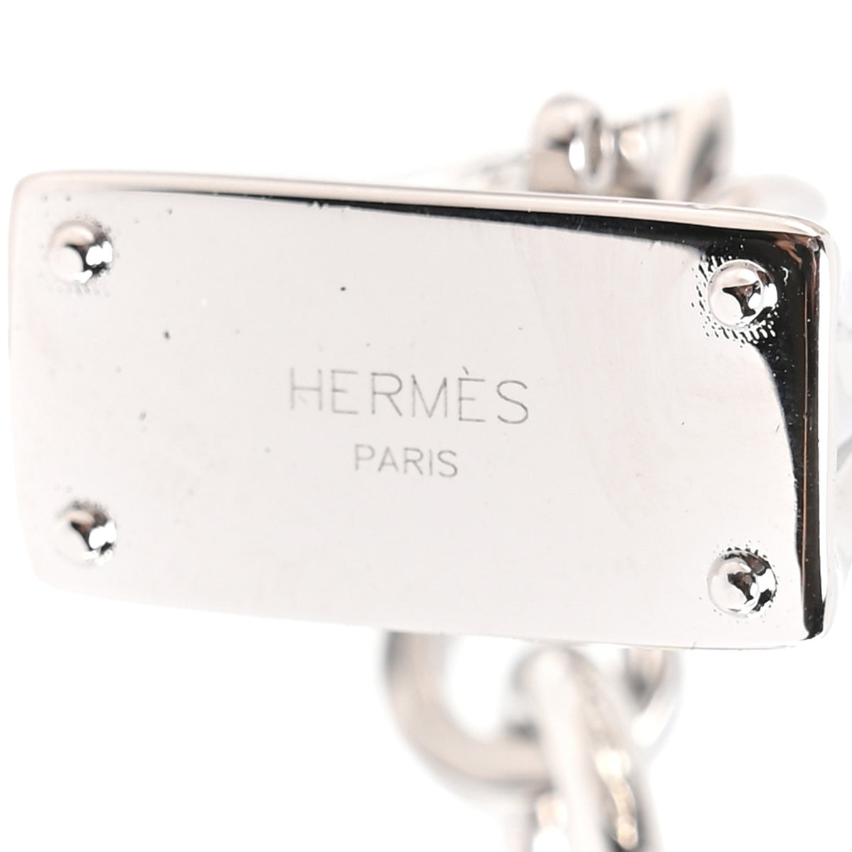 Hermes Palladium Box Bijou De Sac Bag Charm Black 3 of 4