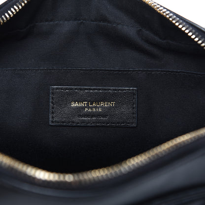 Saint Laurent Calfskin Matelasse Monogram Lou Camera Bag Black 6 of 14