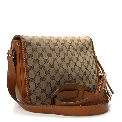 Gucci Monogram Medium Marrakech Flap Messenger Bag Beige Brown 3 of 11