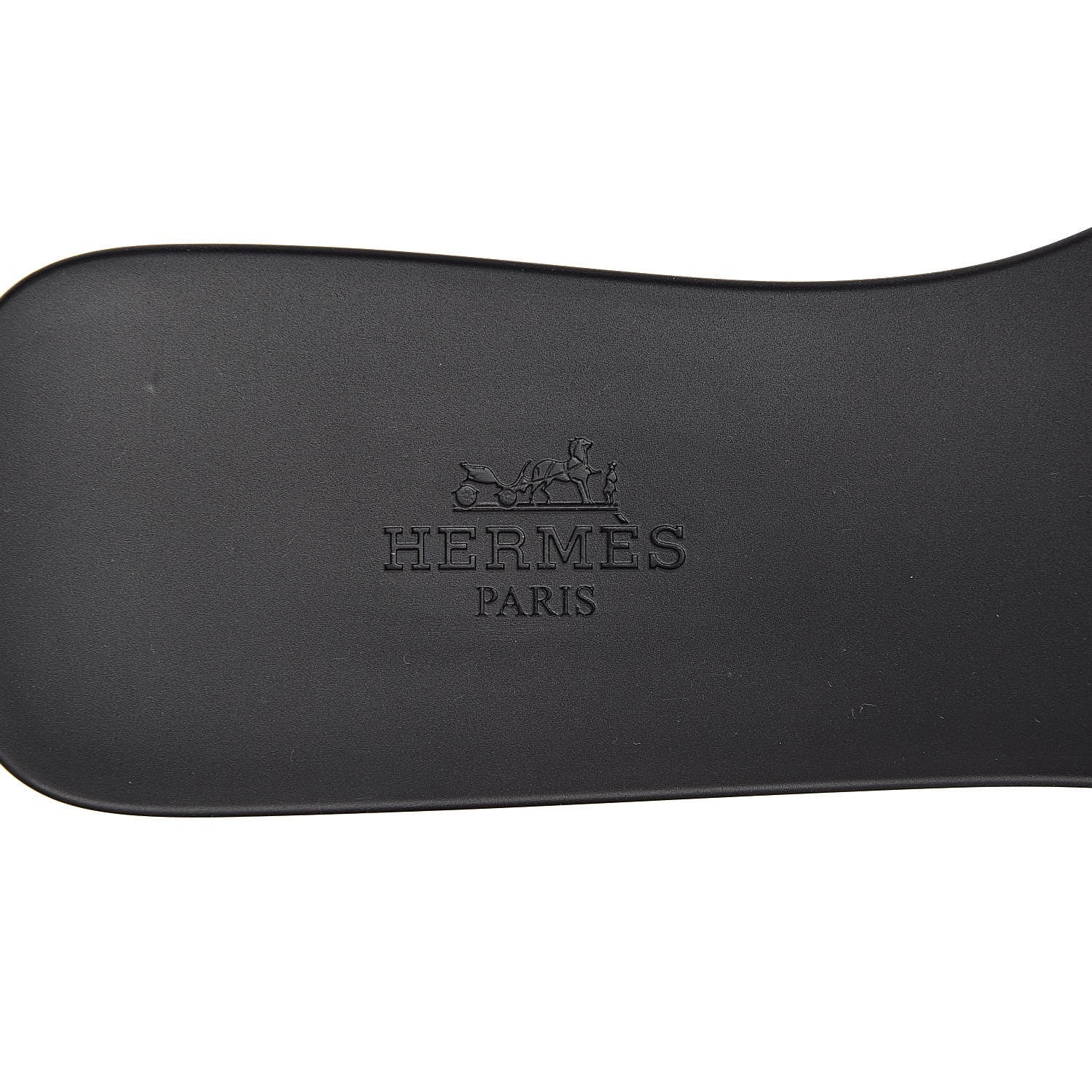 Hermes Rubber Aloha Sandals 37 Black 7 of 8