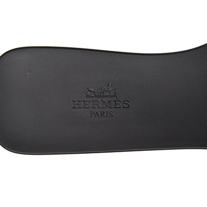 Hermes Rubber Aloha Sandals 37 Black 7 of 8