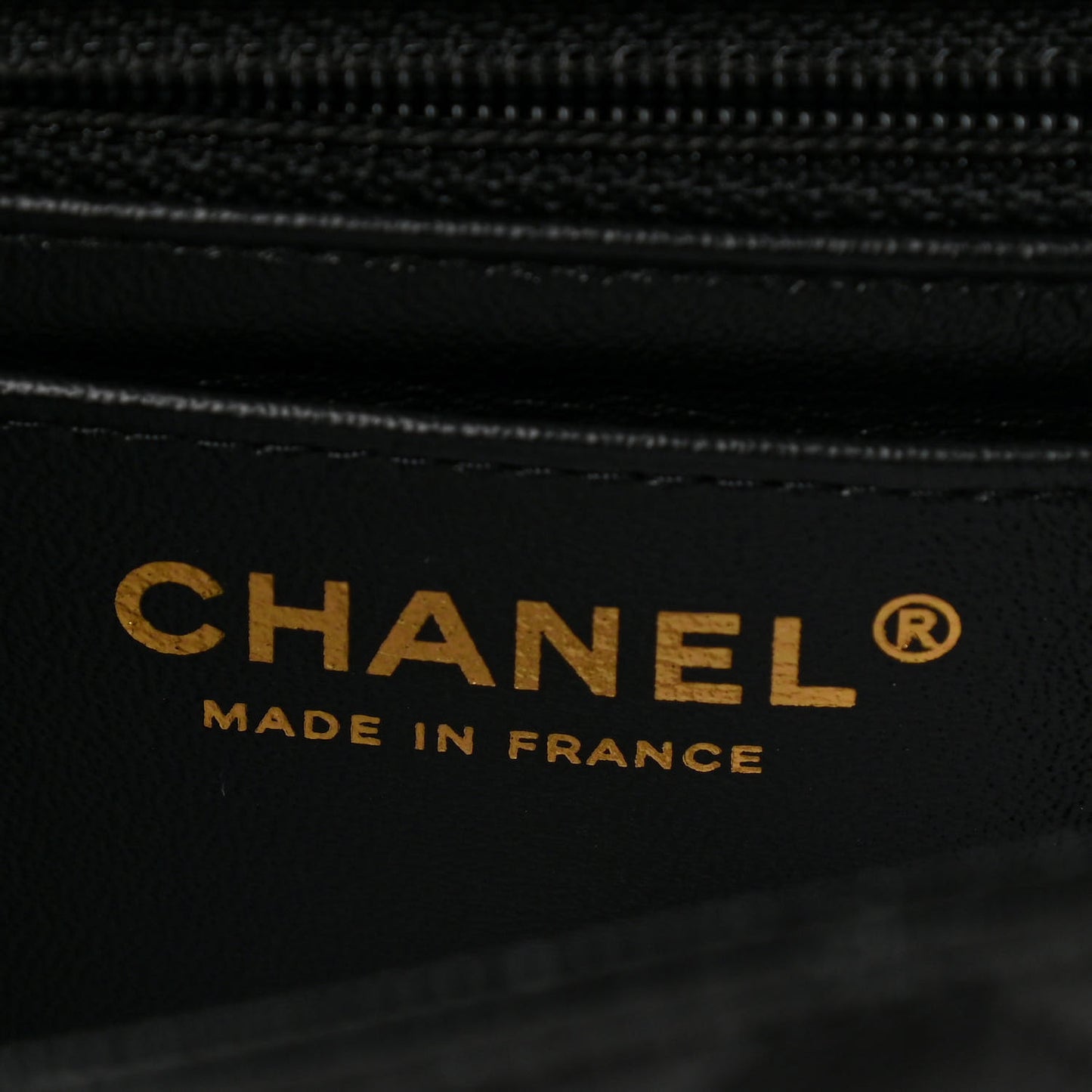 Lambskin Quilted Mini Rectangular Flap Black