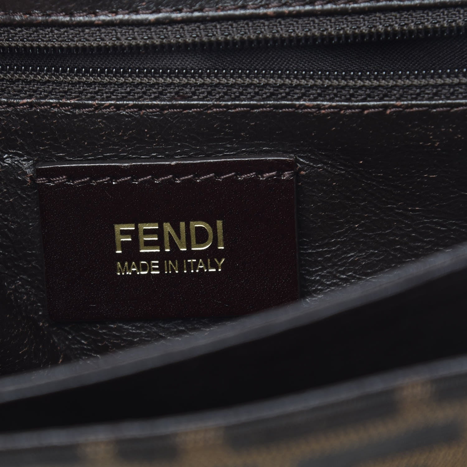 Fendi Zucca Vitello Classico No.1 Satchel Tobacco Moro 6 of 9
