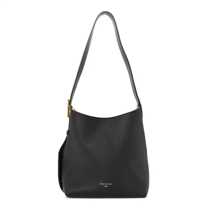 Louis Vuitton Grained Calfskin Low Key Hobo PM Black 1 of 10