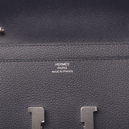Hermes Evercolor Constance Wallet To Go Bleu Nuit 6 of 11
