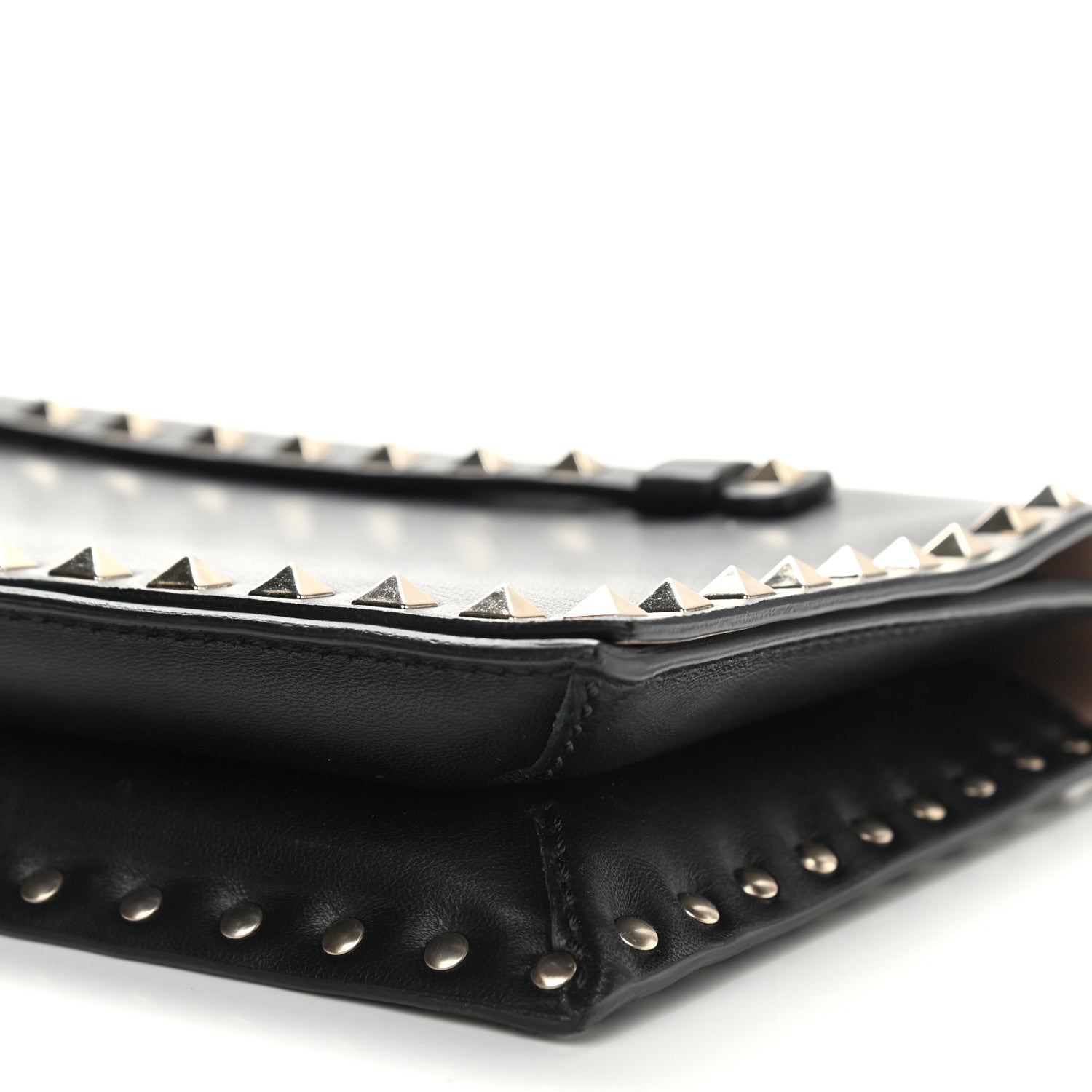 Valentino Garavani Nappa Rockstud Wristlet Clutch Black 12 of 13