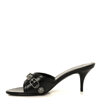 Balenciaga Agneau Arena Cagole 50mm Slide Sandals 38 Black 1 of 9