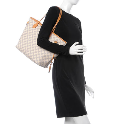 Louis Vuitton Damier Azur Neo Neverfull MM Rose Ballerine 2 of 15