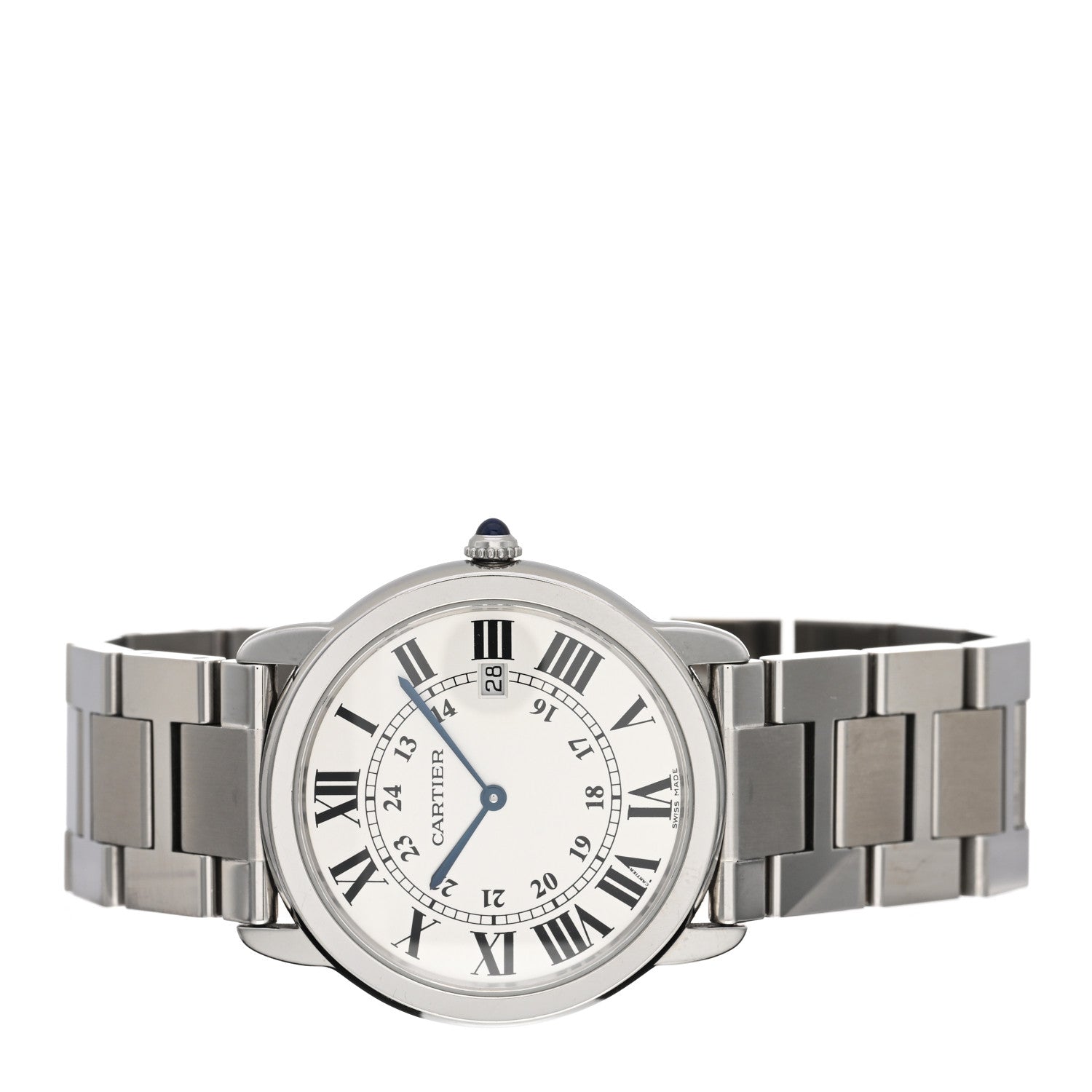 Cartier Stainless Steel 36mm Ronde Solo Quartz Watch 2 of 5