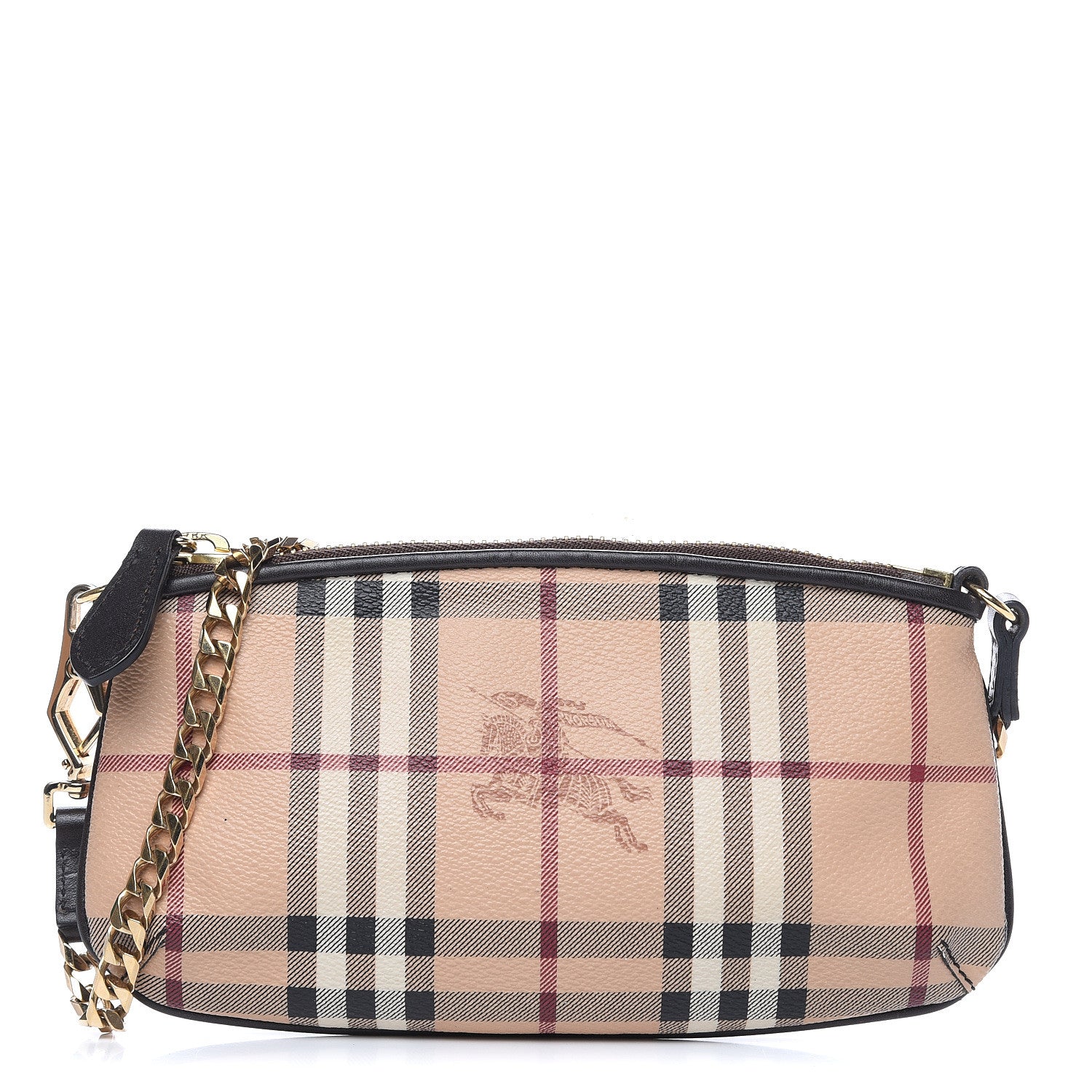 Burberry Haymarket Check Clara Pochette Chocolate 1 of 10
