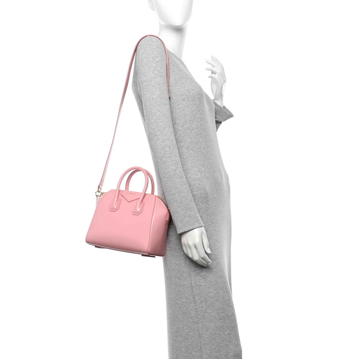 Givenchy Shiny Lord Calfskin Mini Antigona Flamingo 2 of 11