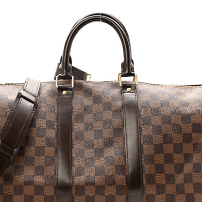 Louis Vuitton Damier Ebene Keepall Bandouliere 45 22 of 29