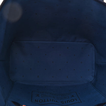 Louis Vuitton Monogram Escale Neverfull MM Blue 6 of 10