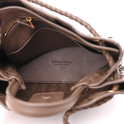 Bottega Veneta Nappa Intrecciato Small Andiamo Shoulder Bag Taupe Grey 6 of 12