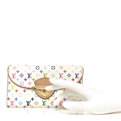 Louis Vuitton Monogram Multicolor Eugenie Wallet White Litchi 2 of 6