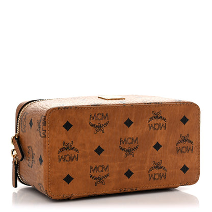 MCM Visetos Vanity Case Cognac 4 of 10