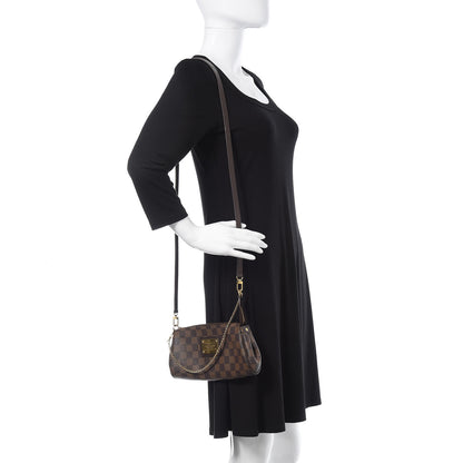 Louis Vuitton Damier Ebene Eva Clutch 2 of 12