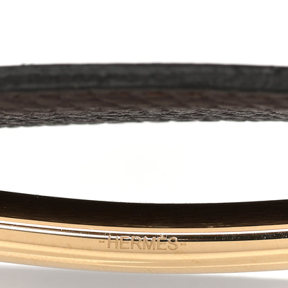 Hermes Togo Swift 32mm H d'Ancre Belt 115 46 Chocolate Black 4 of 6