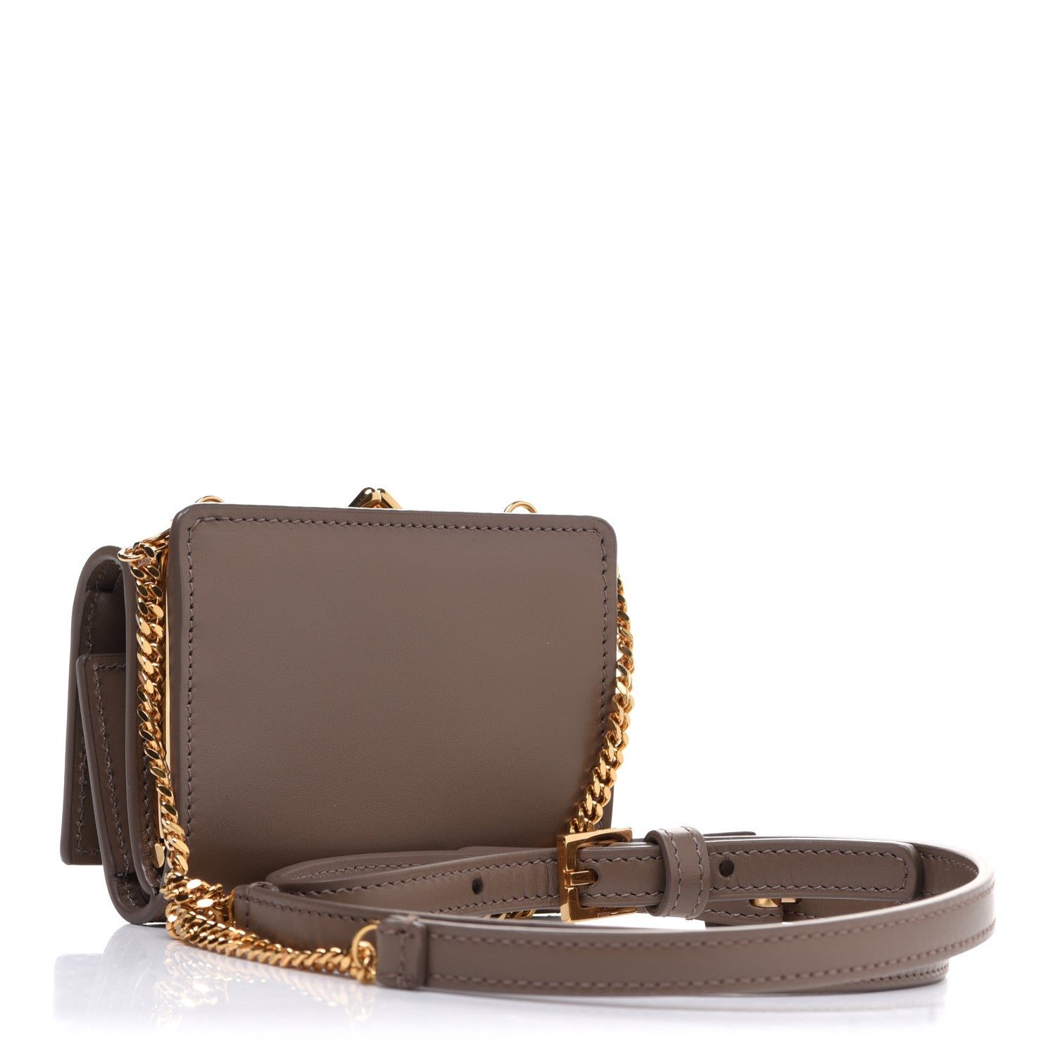 Saint Laurent Smooth Calfskin Monogram Rider Belt Bag Taupe 2 of 10