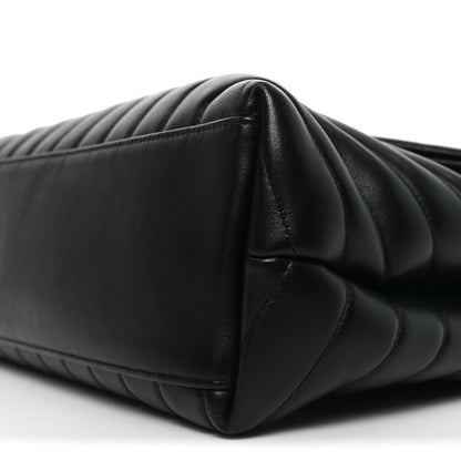 Saint Laurent Calfskin Y Quilted Monogram Medium Loulou Chain Satchel Black 10 of 10