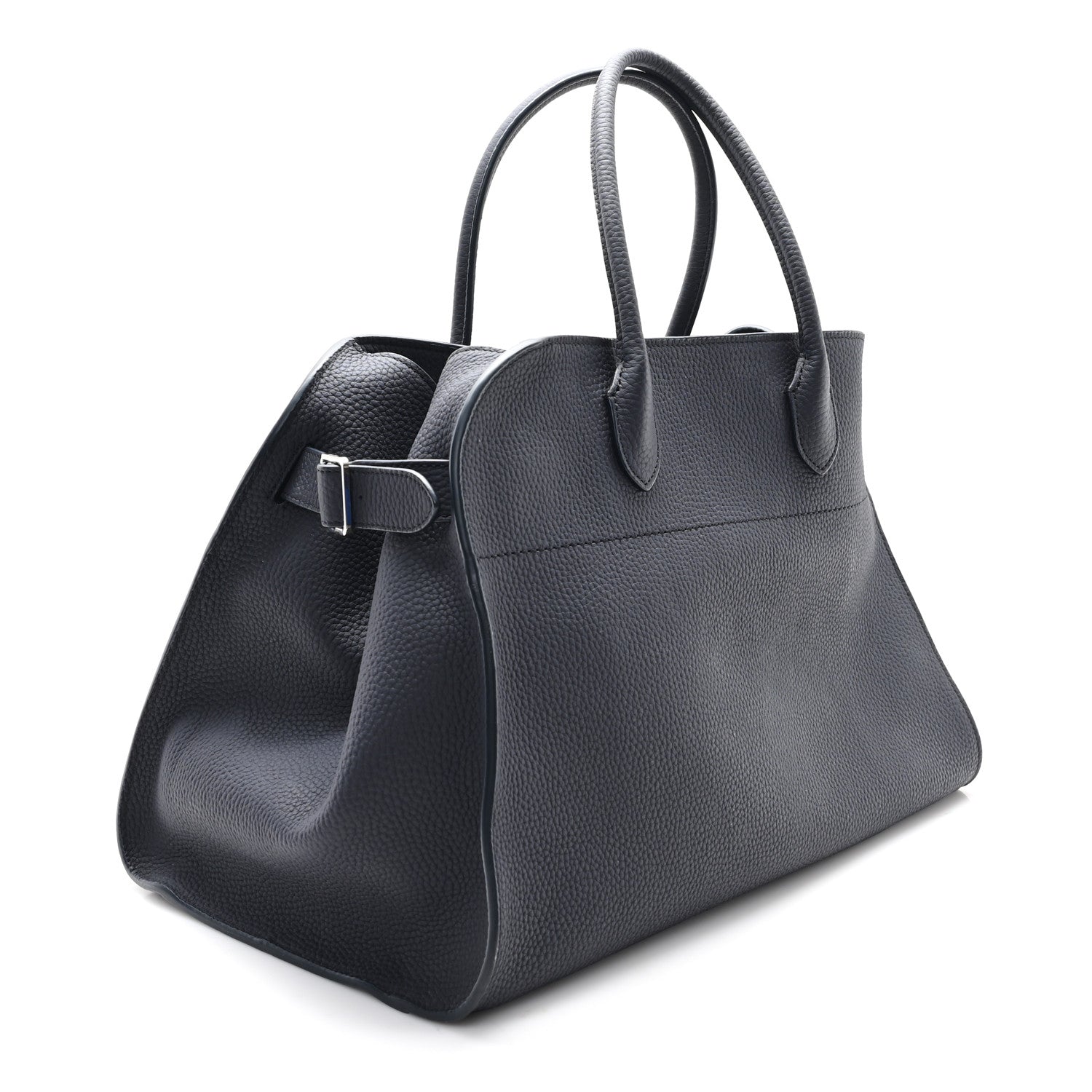 The Row Matte Grained Calfskin Soft Margaux 15 Marine 3 of 9