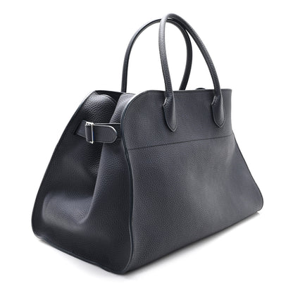 The Row Matte Grained Calfskin Soft Margaux 15 Marine 3 of 9