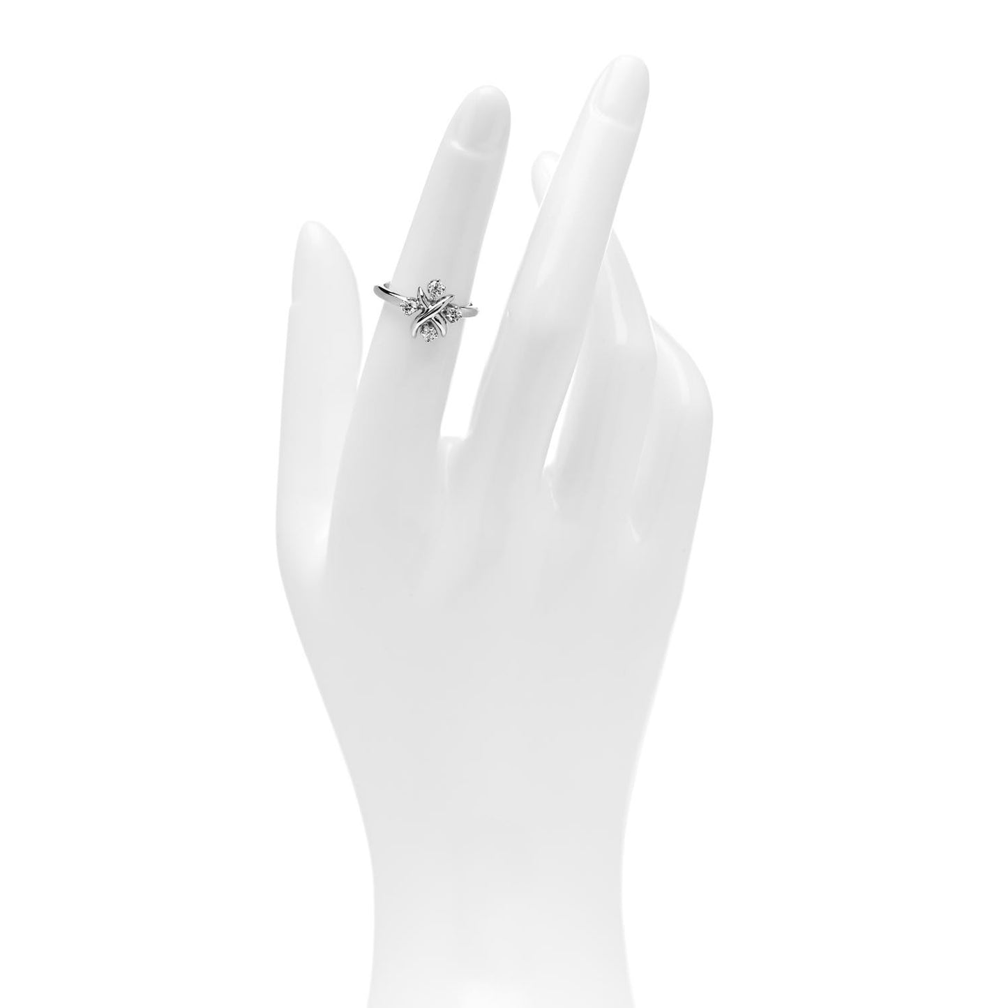 Platinum Diamond Schlumberger Lynn Ring 49 4.75