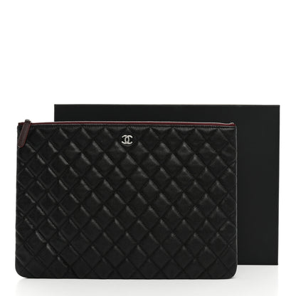 Chanel Caviar Quilted Large Cosmetic Case Black 8 of 8