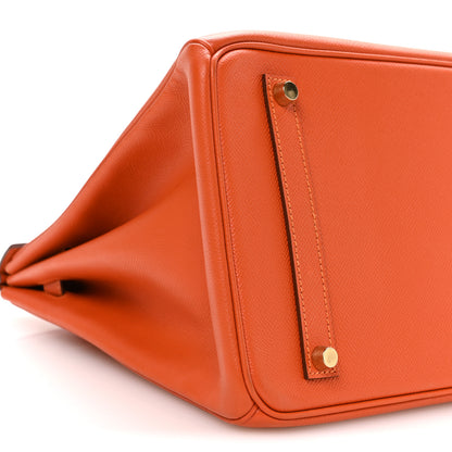 Hermes Epsom Birkin 35 Orange 8 of 9