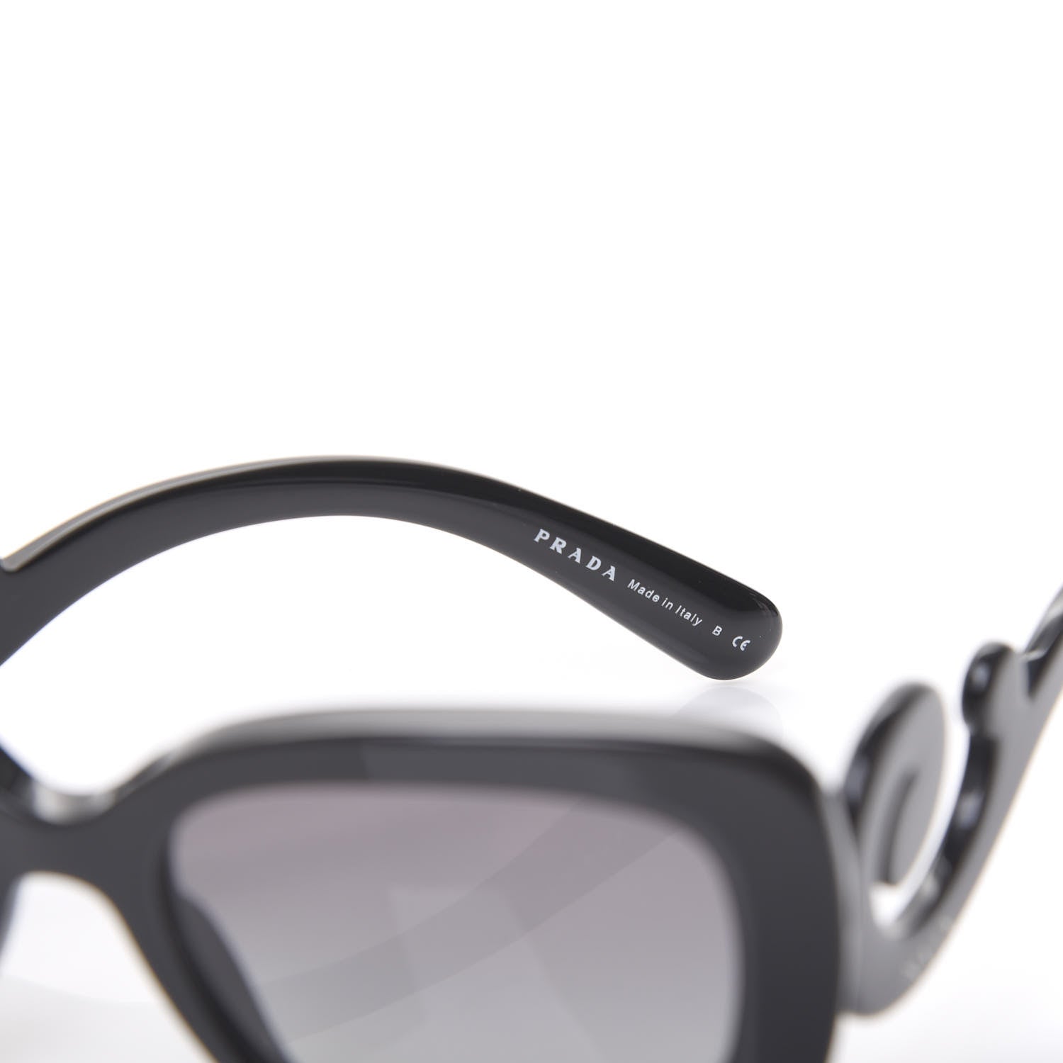 Prada Acetate Baroque Sunglasses SPR 27O Black 6 of 8