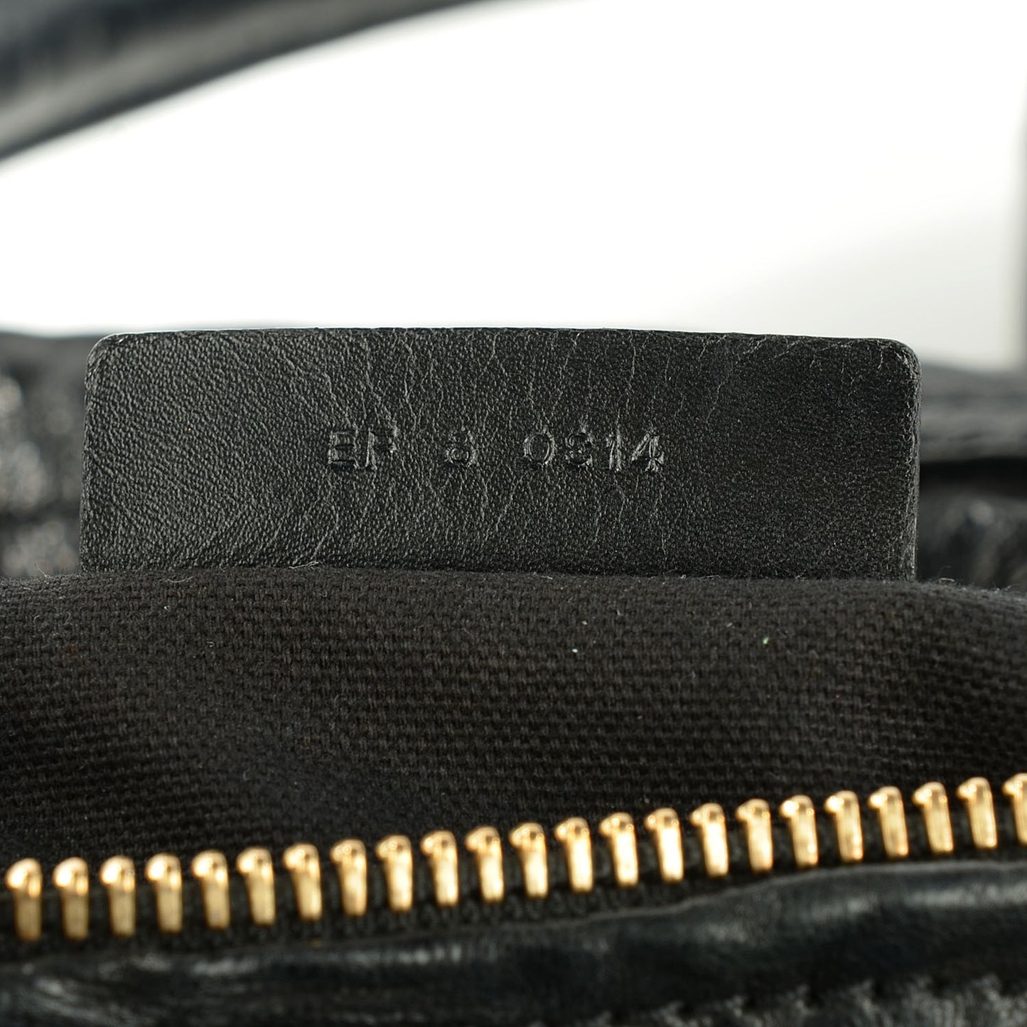 Tumbled Sheepskin Medium Pandora Bag Black