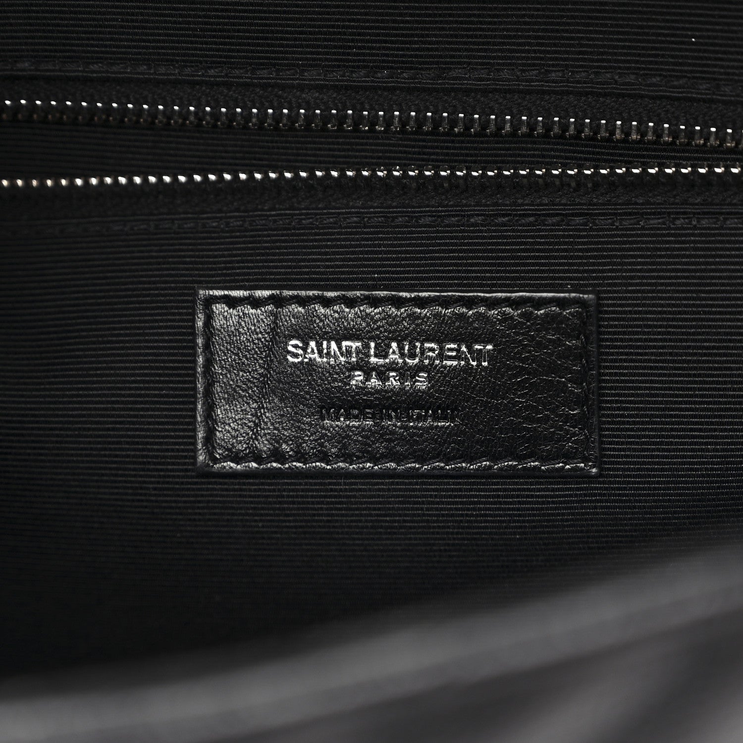 Saint Laurent Grain De Poudre Textured Mixed Matelasse Large Triquilt Monogram Satchel Black 7 of 10