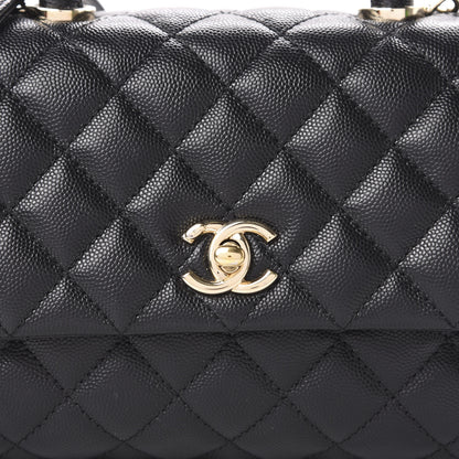 Chanel Caviar Quilted Mini Coco Handle Flap Black 10 of 11