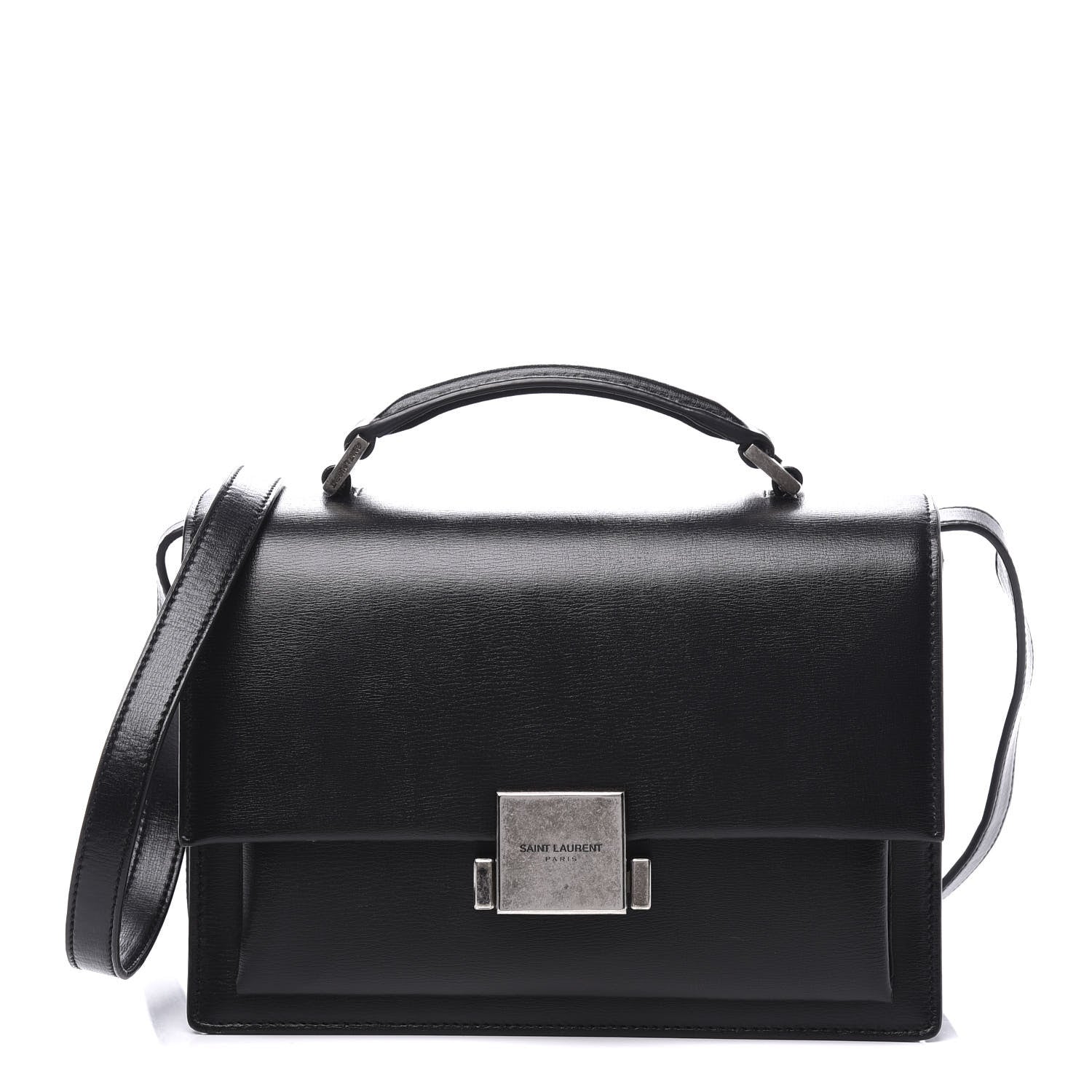 Saint Laurent Calfskin Medium Bellechasse Satchel Black 1 of 9