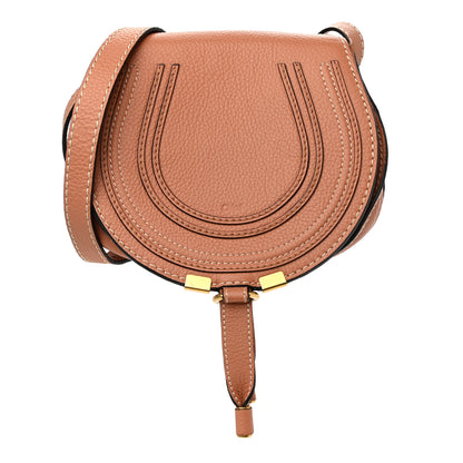 Chloe Calfskin Mini Marcie Round Crossbody Bag Peach Bloom 1 of 8