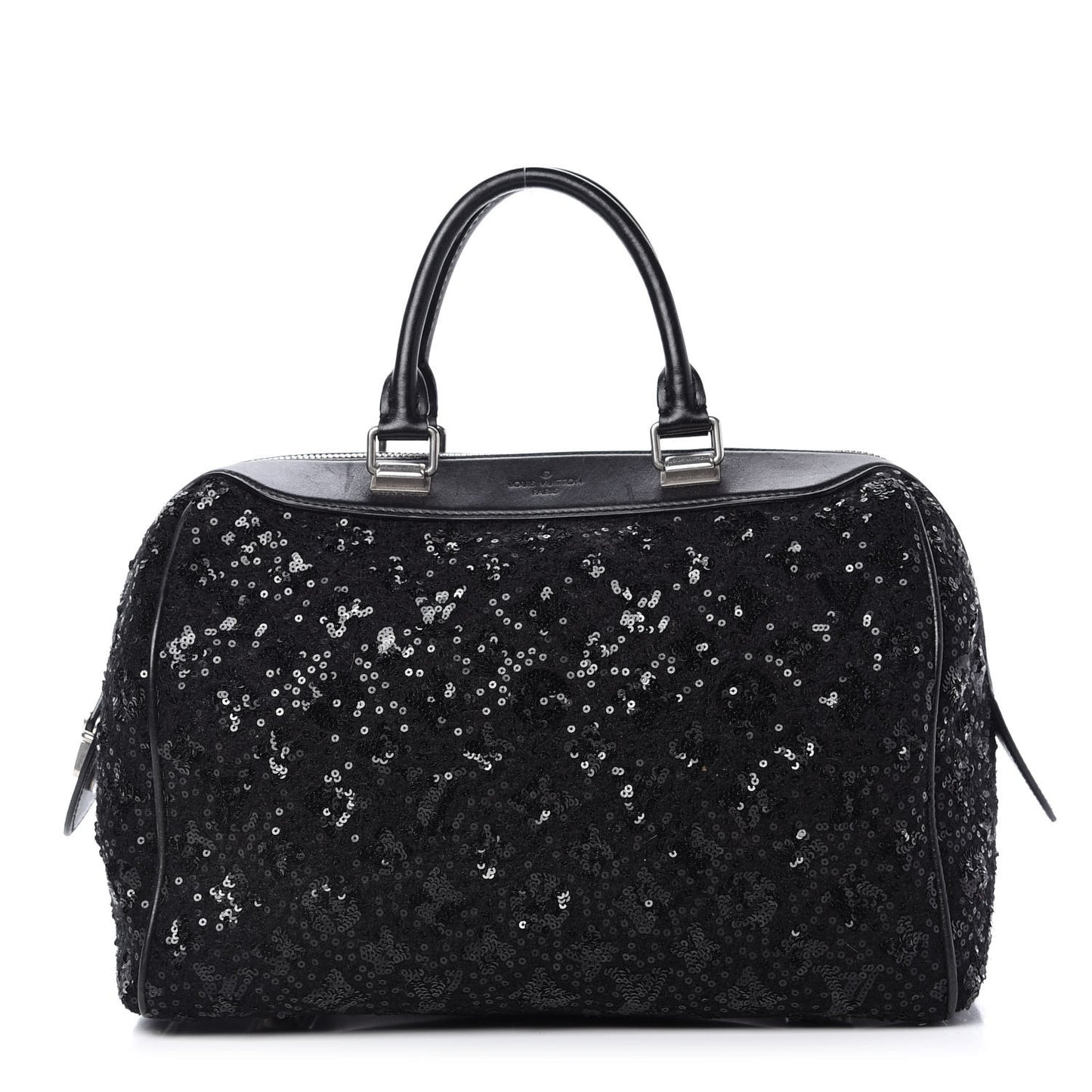 Sequin Monogram Sunshine Express Speedy Black