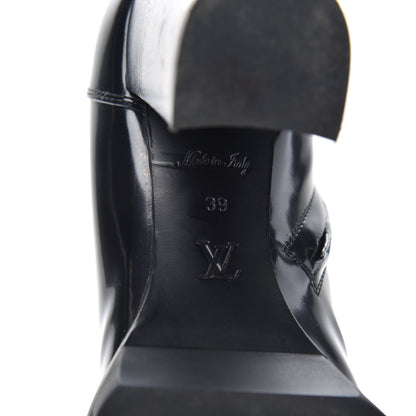 Louis Vuitton Patent Calfskin Star Trail Ankle Boots 39 Black 6 of 8