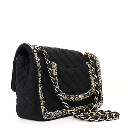 Chanel Denim Braided Medium Flap Bag Black 3 of 11
