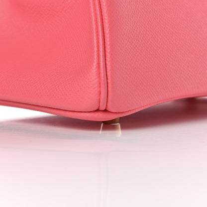 Hermes Epsom Horseshoe Birkin 30 Rose Azalee Jaune D'or 32 of 33