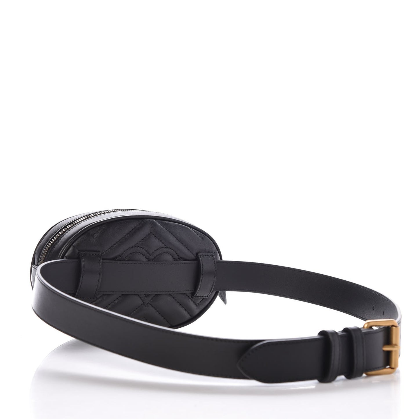 Calfskin Matelasse GG Marmont Belt Bag 85 34 Black