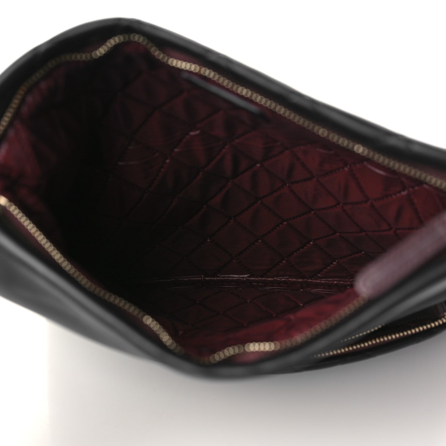 Chanel Lambskin Quilted CC Beauty Clutch Black 7 of 10