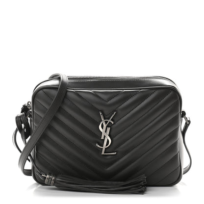 Saint Laurent Calfskin Matelasse Monogram Lou Camera Bag Asphalt 1 of 8