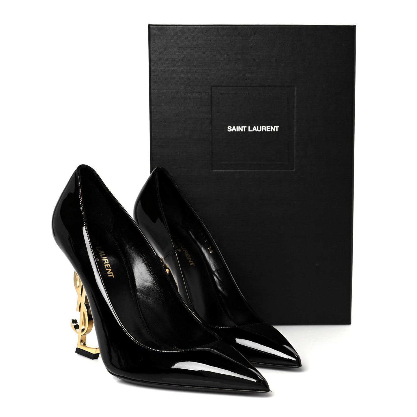 Patent Opyum 110 Pumps 38 Black Gold