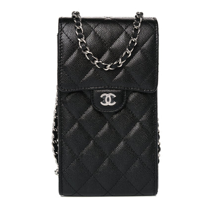 Chanel Caviar Quilted Classic Phone Holder Black 1 of 11