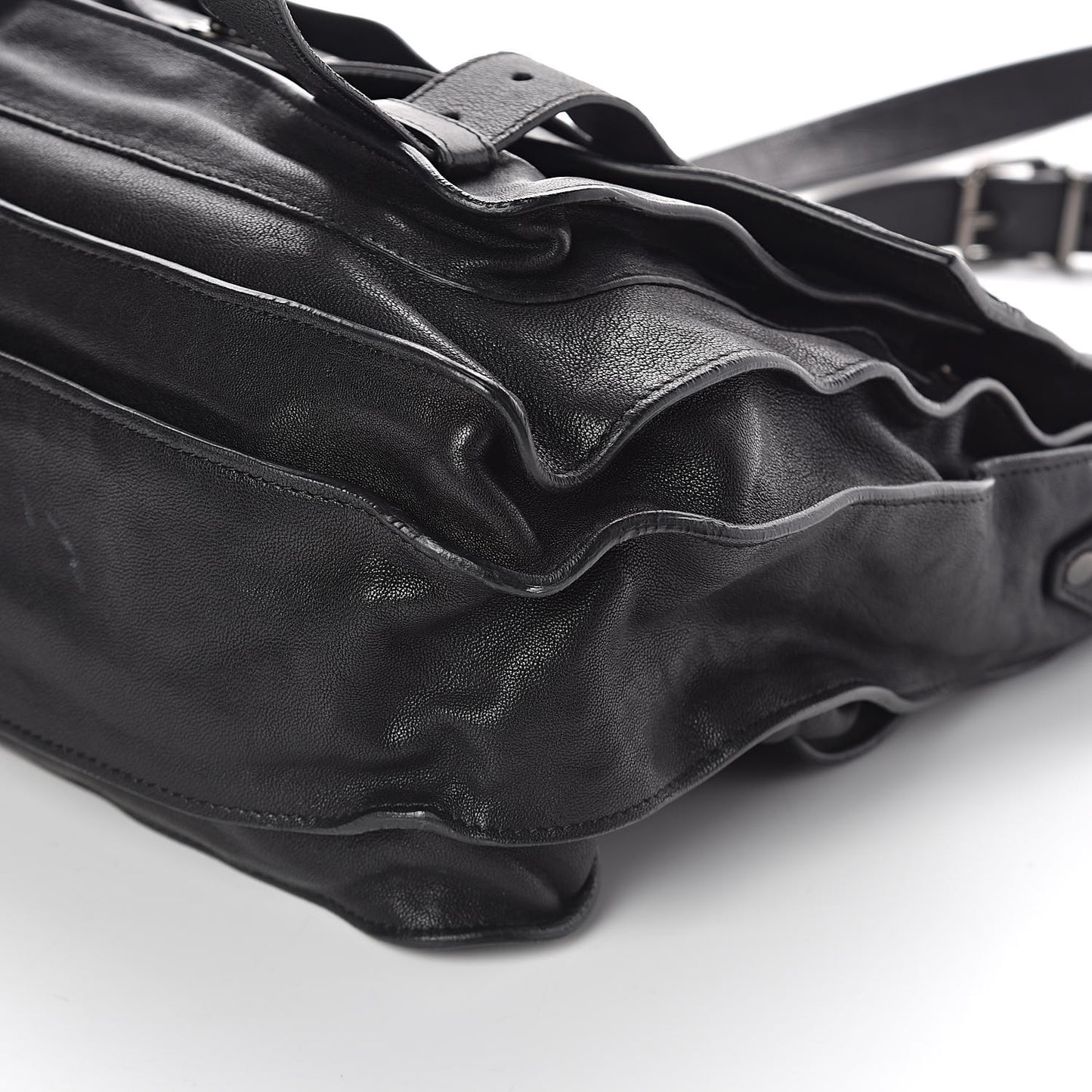 Lambskin PS1 Large Satchel Black