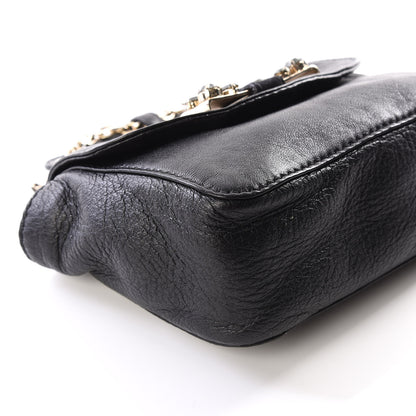 Chloe Grained Calfskin Crystal Mini Lily Crossbody Bag Black 5 of 11