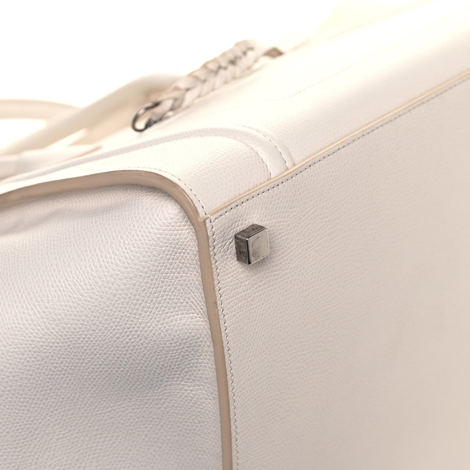 Celine Grained Calfskin Medium Phantom Luggage Cream 7 of 13